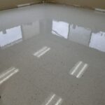 Tile floor cleaned